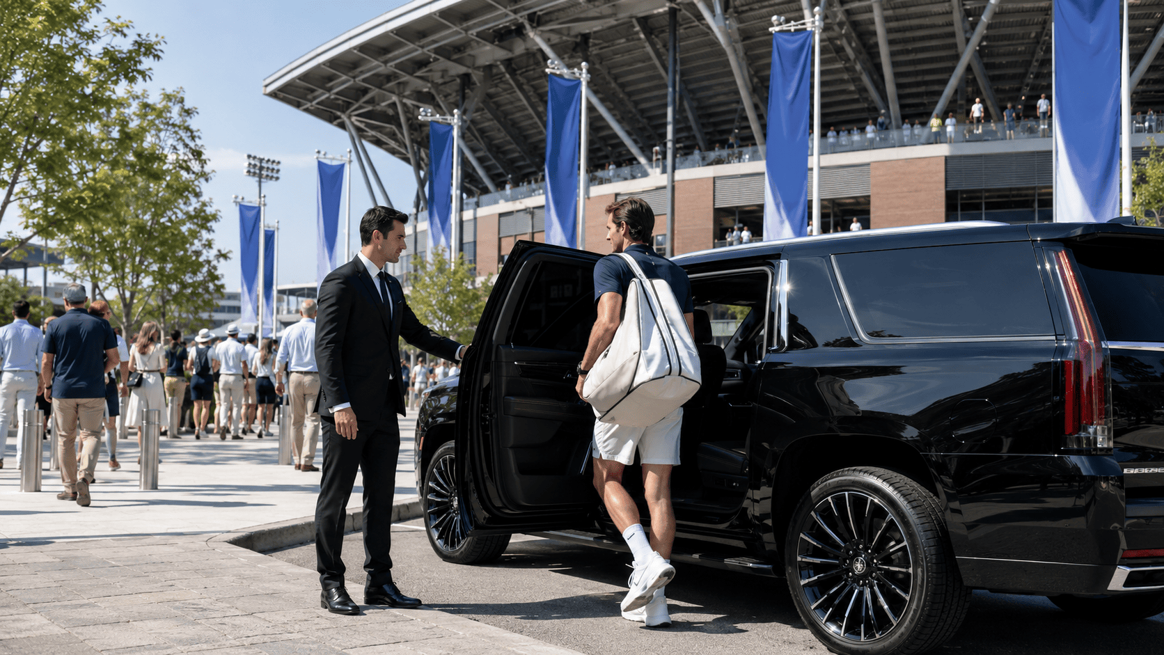 Luxury US Open limo service vehicle